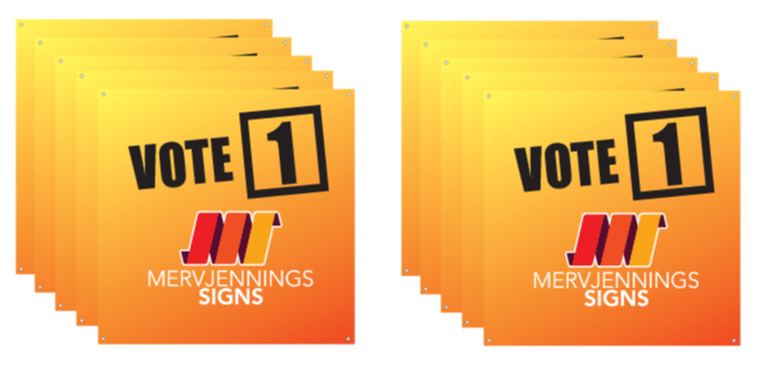Campaign Corflutes - 1.2m x 1.2m (10pcs)