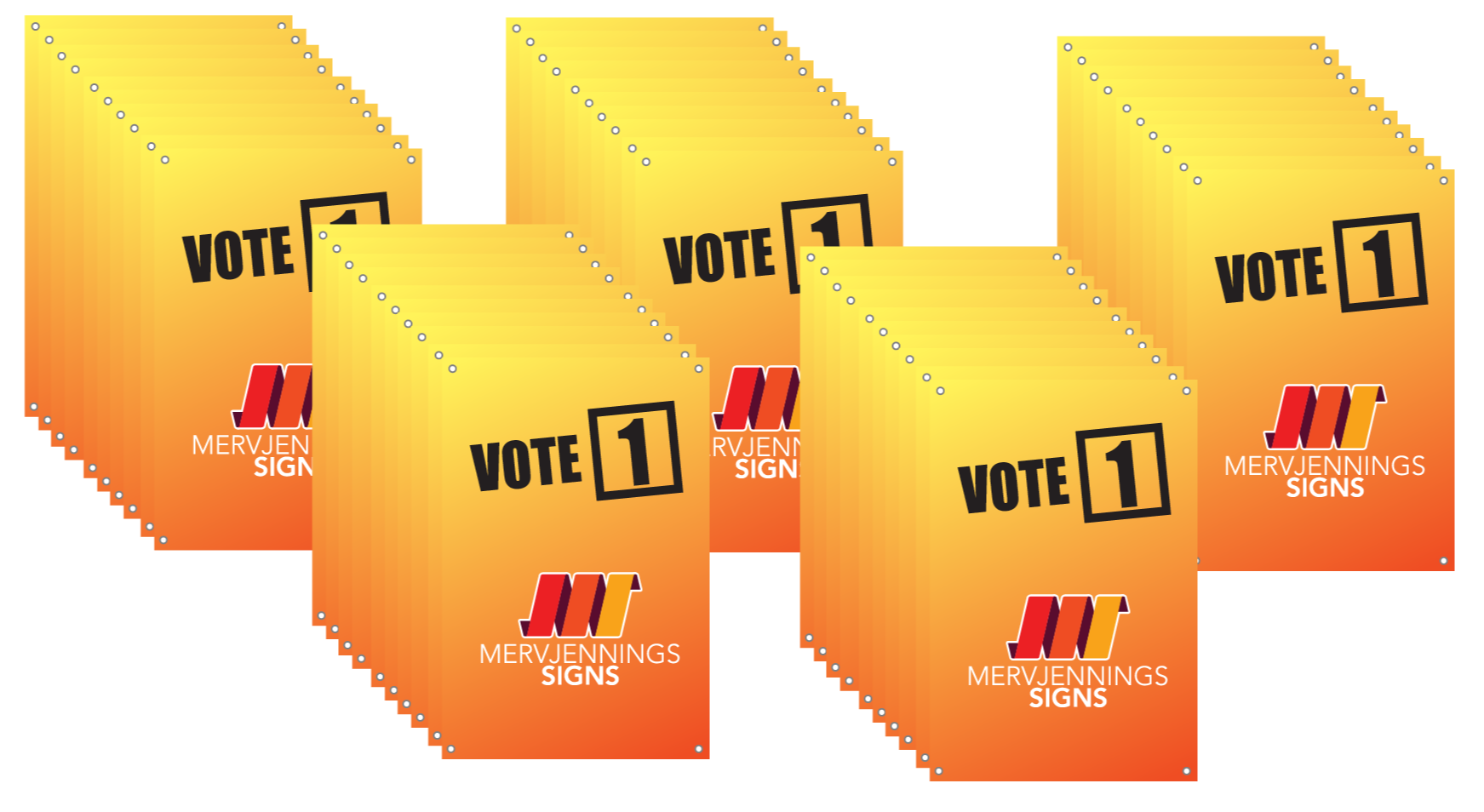 Campaign Corflutes - 600mm x 900mm (50pcs)